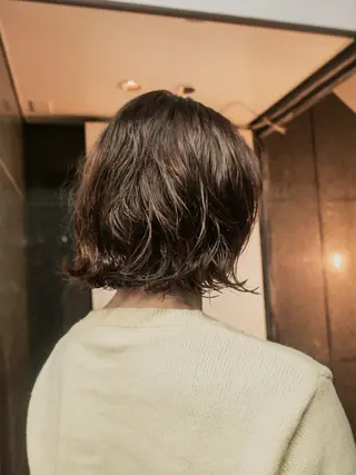 ショート カラー パーマ 🌿ボブ パーマ高橋啓太🌿のヘアスタイル