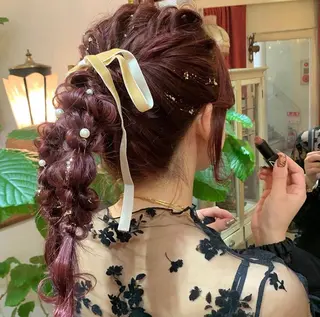 ミディアム ヘアアレンジ Arrows(アローズ)所属・個性的🩰⭐︎盛岡 🧿タテイシアイカのヘアスタイル