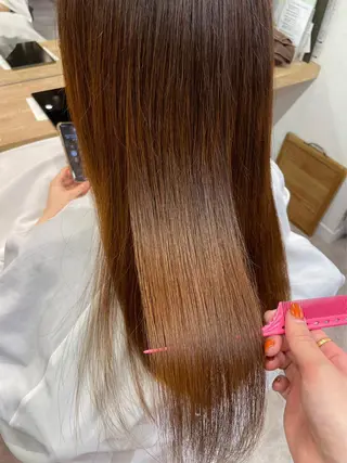 ロング 艶カラー/縮毛矯正/ ケア/アレンジ/桜悠のヘアスタイル