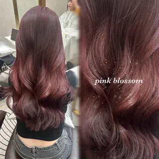 ロング カラー ♡Aira♡lond /グレージュ/縮毛のヘアスタイル