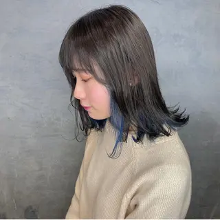 ミディアム カラー CLUTCH天王寺 西藤遥河のヘアスタイル