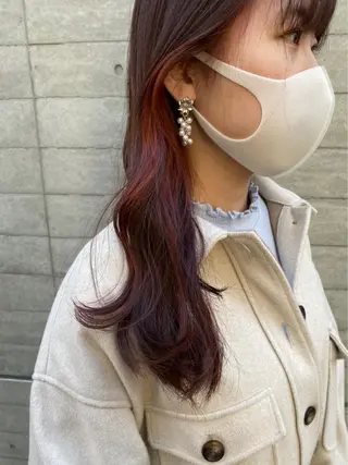 ロング ✨色持ちの良い艶 カラー✨蟹江真世のヘアスタイル