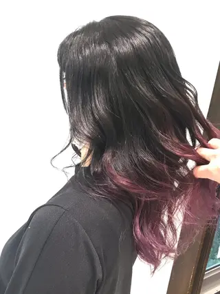 ロング 下條 真のヘアスタイル