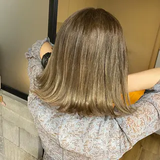 ミディアム カラー ヘアアレンジ 久米 治仁のヘアスタイル