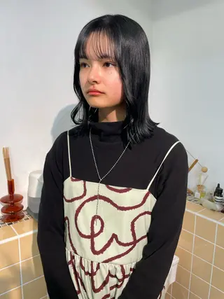 ミディアム カラー sakura🌸 レイヤー/韓国ヘアのヘアスタイル