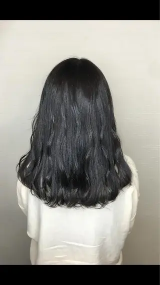 セミロング カラー ヘアアレンジ 🧶ブリーチカラー TERU🧶のヘアスタイル