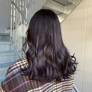 セミロング カラー 大人っぽ♡上品な暖色 ♡ブリーチなし♡のヘアスタイル