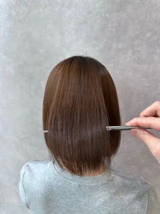 ミディアム 🔸縮毛矯正/髪質 改善カラー石崎🔸のヘアスタイル