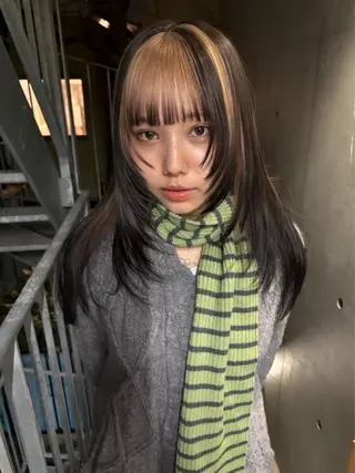 ロング カラー yuuna/ ハッシュカット🎀のヘアスタイル