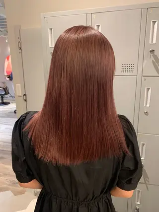 セミロング カラー ブリーチ/アレンジ 天満/chihiroのヘアスタイル