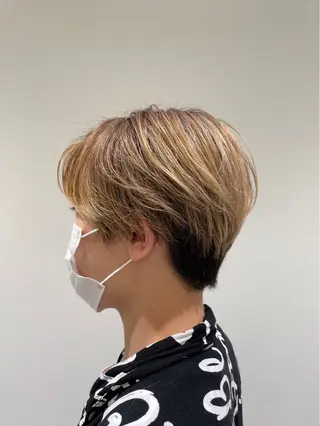 ショート 【縮毛矯正/レディー スカット】美涼🎀のヘアスタイル