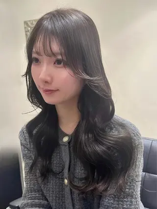 ロング カラー Euphoria新宿店所属・新宿/透明感カラー 縮毛矯正/SHOKIのヘアスタイル