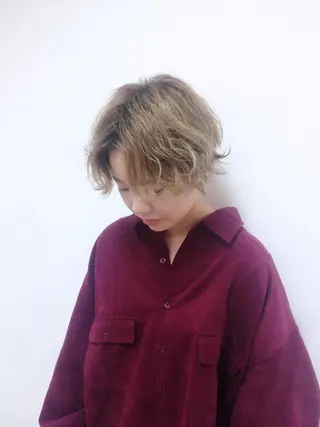 ショート カラー 🍀ナガヤマ ヒデアキ🍀のヘアスタイル