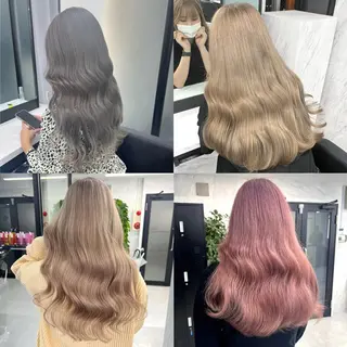 ロング カラー シールエクステ特化 ハイトーン、NANAのヘアスタイル
