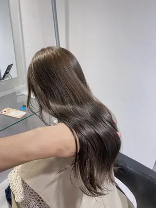 セミロング カラー レイヤー✂︎赤み消し 髪質改善/井上健太のヘアスタイル