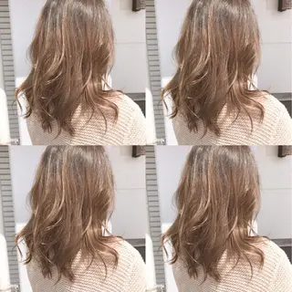 ミディアム カラー レイヤーカット匠 イソザキノリユキのヘアスタイル