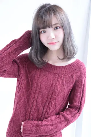 カラー コテ巻き風パーマ SHONOのヘアスタイル