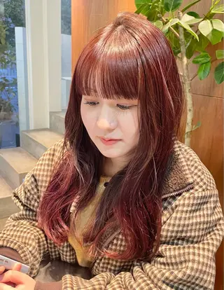 セミロング yukii しまむら のぞみのヘアスタイル