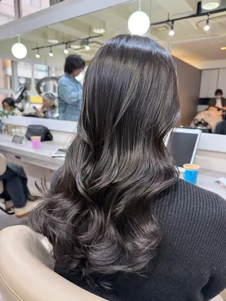 ロング パーマ 韓国風パーマ/ヘア セット/店長みづきのヘアスタイル