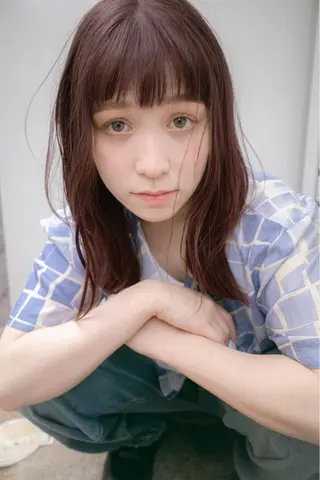 ミディアム カラー ホンマル　モトキ /ボブ/暖色🍊のヘアスタイル