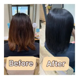 ミディアム カラー 艶髪レイヤー上田 紗也🇰🇷💗のヘアスタイル