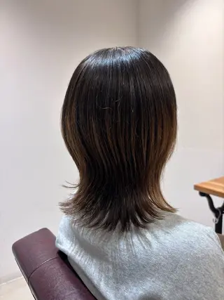 ミディアム か ののヘアスタイル