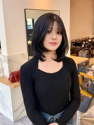 ミディアム カラー 石川 達也のヘアスタイル