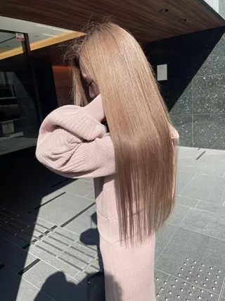 ロング カラー 西村あきや トレンド韓国ヘアのヘアスタイル