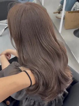 ロング カラー 堀江/透明感 ベージュ/白川幸太のヘアスタイル