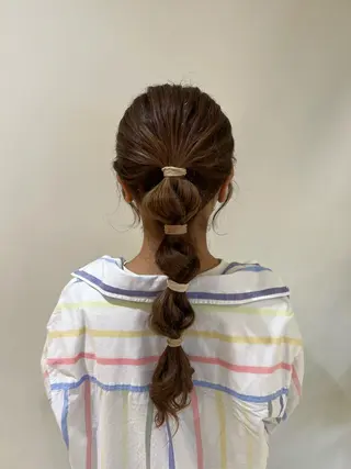 ロング ヘアアレンジ 天野 直美のヘアスタイル