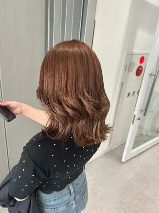 ロング メンズ 艶感ミルクティー🤍 色落ち綺麗🤍ともやのヘアスタイル