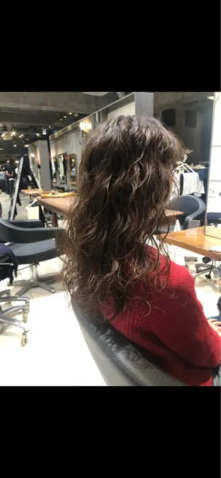 ロング パーマ マンツーマン／韓国 ヘア‎Amiのヘアスタイル