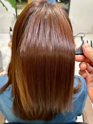 ロング 縮毛矯正・髪質改善・ ストレート🌻ゆいのヘアスタイル