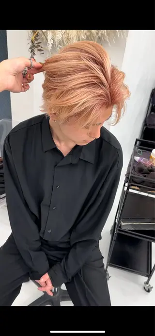 ショート カラー メンズ SAKURA    gifu所属・メンズ/扱いやすい髪 /毛流れ/大城聖瑠のヘアスタイル