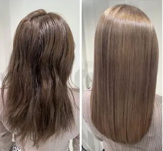 ロング パーマ 髪質改善ストレート/ kurachiのヘアスタイル