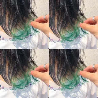 セミロング カラー ヘアアレンジ 【池袋/スパイキー ショート】ⓝⓘⓜⓤのヘアスタイル