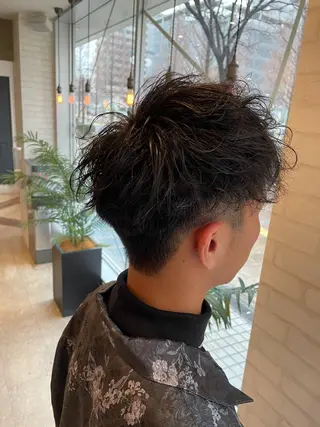 パーマ メンズ ケアブリーチ /髪質 改善/古橋圭史郎のヘアスタイル