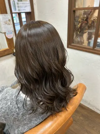 ミディアム カラー 徳 永のヘアスタイル
