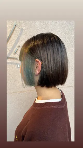 ショート カラー Lien.テラダ 各務原スタイリストのヘアスタイル