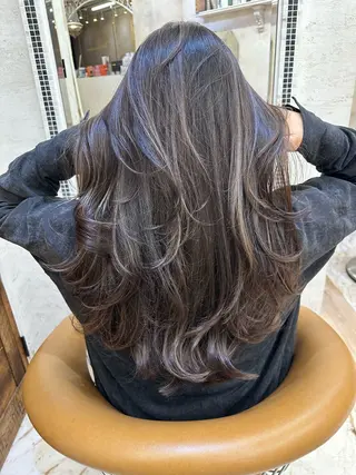 ロング 縮毛矯正/艶カラー 笠原康平のヘアスタイル