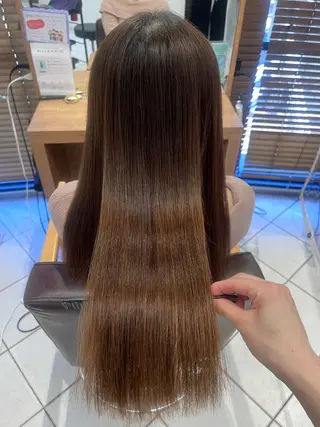 ロング 吉田 美優のヘアスタイル