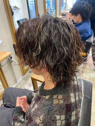 パーマ メンズ 🌴パーマオタク🌴 長谷川　諒佑🌈のヘアスタイル