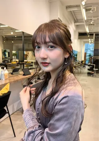 ロング ヘアアレンジ 銀座/縮毛矯正 /髪質改善/あおのヘアスタイル