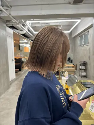 ミディアム カラー yiye 青山所属・無料カットモデル募集 🌱ひょうがのヘアスタイル