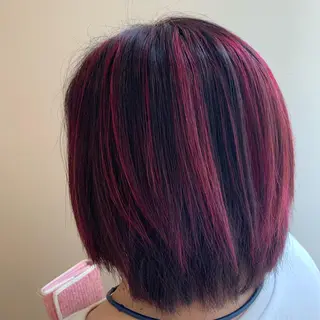 ミディアム カラー 暖色専門美容師🎀 お客様満足度◎のヘアスタイル