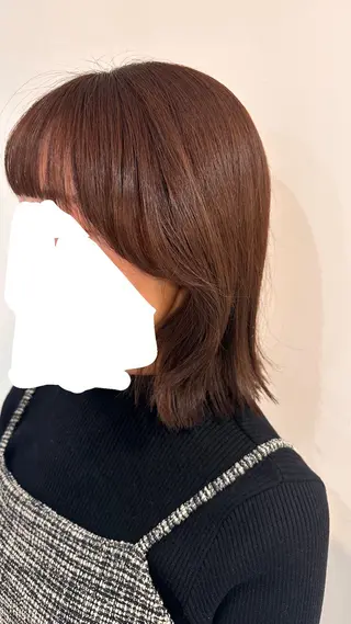 ミディアム 艶カラー/韓国風ヘア 🐈‍⬛sofy🐾のヘアスタイル