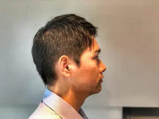 ショート カラー パーマ メンズ 美髪矯正 Rioのヘアスタイル