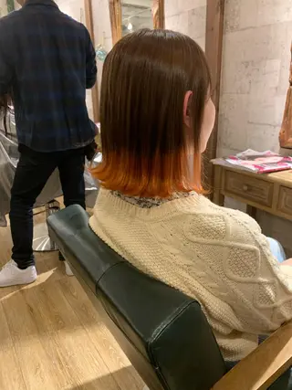 ミディアム SALOWIN(サロウィン)広島並木通り所属・田村和範/似合わせ カラー/髪質改善のヘアスタイル