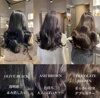 ロング カラー ヘアアレンジ Ryo横浜韓国ヘア/ 曲がる縮毛矯正特化のヘアスタイル