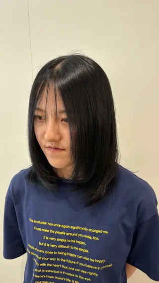 ミディアム 似合わせカラー✩.* ハイトーン/リナのヘアスタイル